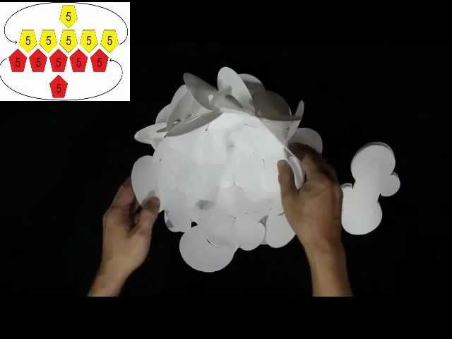 How to make a 30 piece Round Flower Petals Lampshade - Smarty Lamps Video
