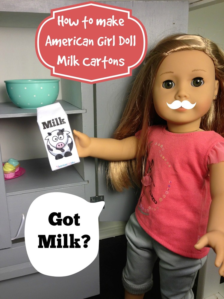 How to make a Milk Carton for your American Girl Doll
