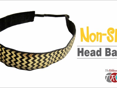 How to Make a Non Slip Workout Headband - TheRibbonRetreat