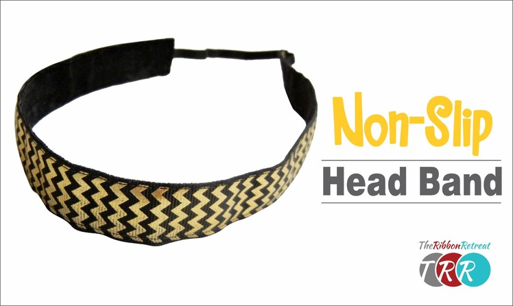 How to Make a Non Slip Workout Headband - TheRibbonRetreat