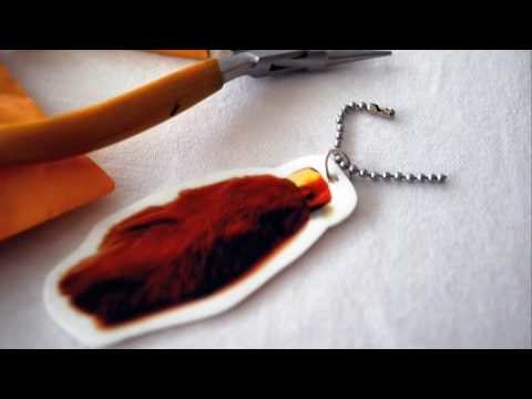 How to make a Shrinky Dink Rabbit's Foot Napkin Ring Keychain Favor for Guests