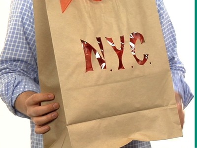 How to make gift bags from recycled brown paper bags