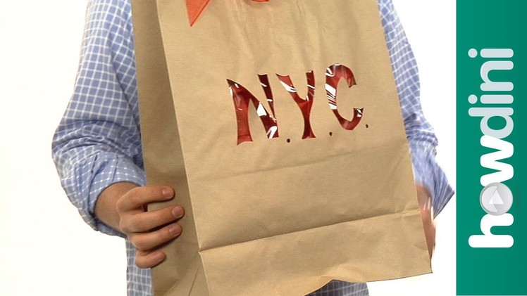 How to make gift bags from recycled brown paper bags