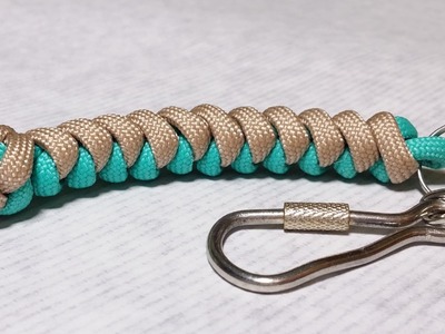 How to make Snake knot paracord keychain by ParacordKnots
