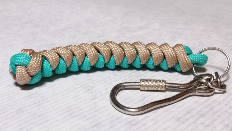 How to make Snake knot paracord keychain by ParacordKnots