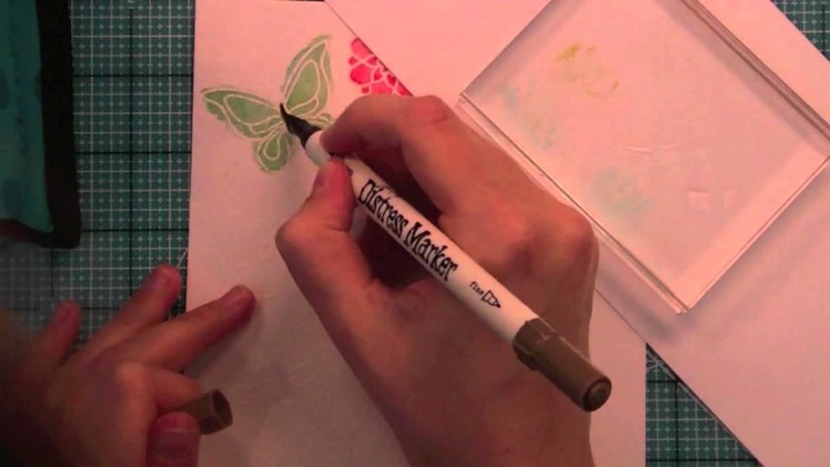 How to: marker watercolor + a card from start to finish { Lawn Fawn }