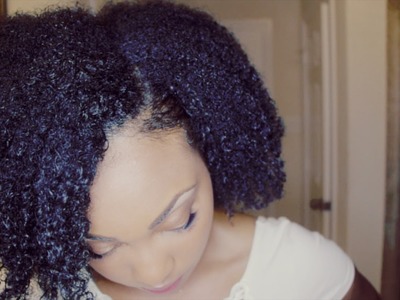 How To Moisturize Natural Hair Wash and Go Tutorial