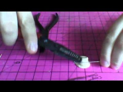 How to put an eye pin in your polymer clay creations!!!