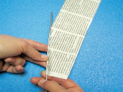 How to roll up newspaper tubes