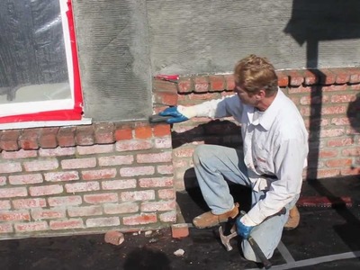How to stucco over brick walls