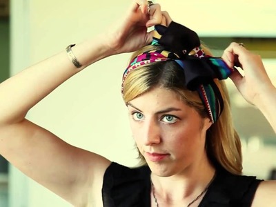 How To Tie a Headscarf: The Bow Topper