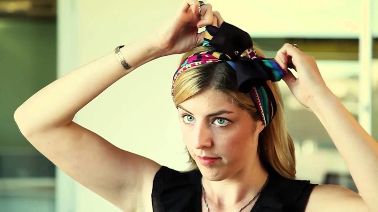 How To Tie a Headscarf: The Bow Topper