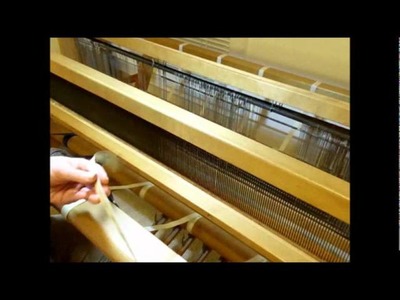 How to Weave on a Loom - Video 7 - Sleying a reed on a loom Part 1