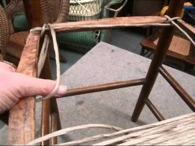 How To Weave Rush Style Seat Using Paper Cord