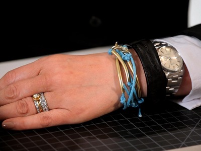 Leather Cord & Brass Tube Bracelet | Making Jewelry