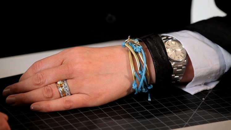 Leather Cord & Brass Tube Bracelet | Making Jewelry
