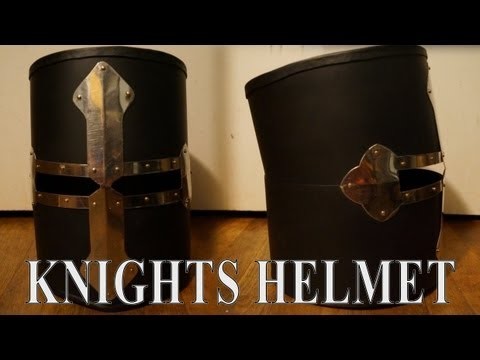 Making a knight's helmet