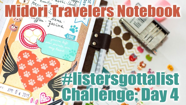 Midori Travelers Notebook - Listers gotta List - Day 4
