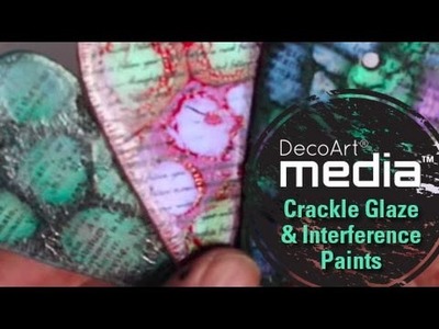 Mixed Media Backgrounds with Interference and Crackle Glaze