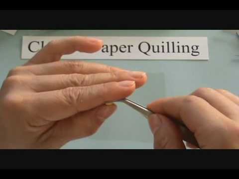 Paper quilling-How to make tight roll & loose roll.wmv