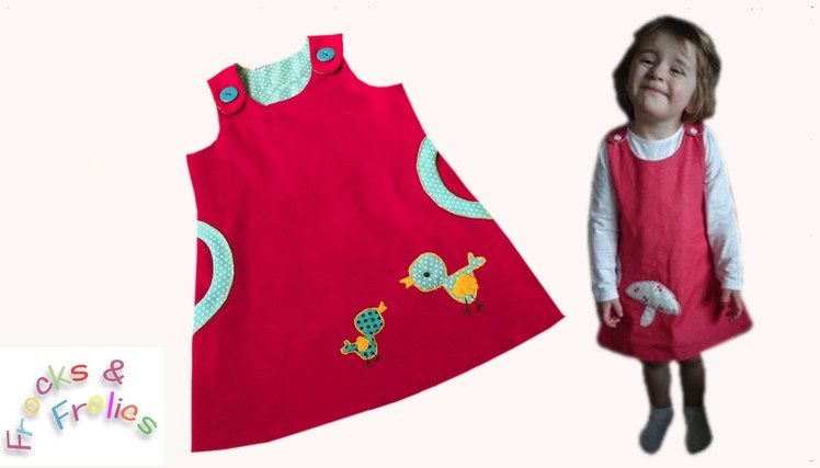 Pinafore Dress 'Megan's Baby Bird' - How to sew