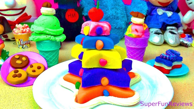 Play Doh Star Layer Cake Playdough Dessert Play-doh Ice Cream Cone Play Doh Cookies Cookie Monster