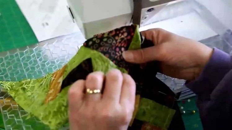 Quiltworx.com Holidays Chevron Table Runner Video #8 ~ Assembling the Rows (Final Assmbly)