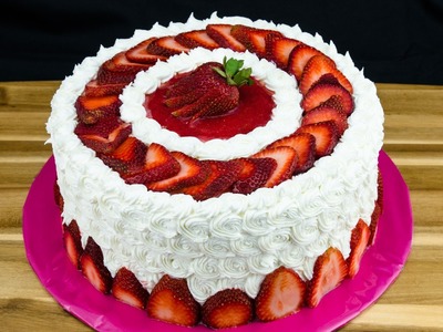 Strawberry Cake Recipe: How to Make Strawberry Cake by Cookies Cupcakes and Cardio