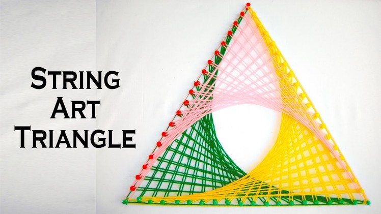 String Art Patterns - How To Make String Art Triangle Pattern - by Sonia Goyal