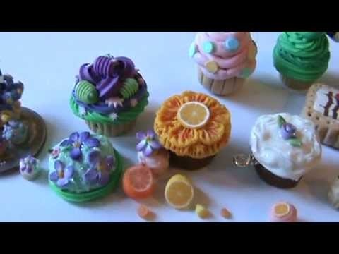 TINY POLYMER CLAY cookies, cupcakes and cakes. Cupcake Kingdom! by, Amber Dawn- Not RE-MENT