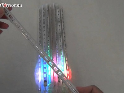 8Pcs 30cm Outdoor LED Light Tube Meteor Shower Rain Tree Decoration - Colorful Light