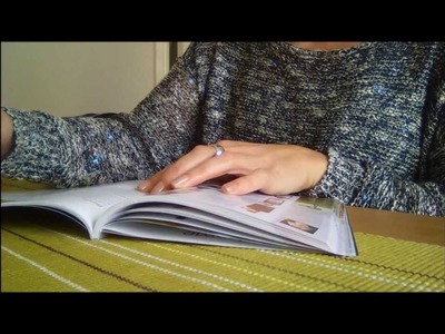 ASMR Page turning. Glossy booklet & Paper page Magazine