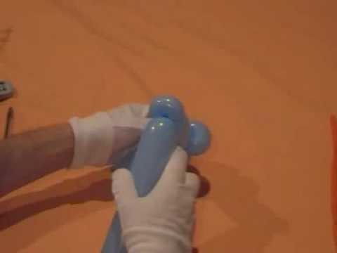 Balloon Twisting Instructions - how to make a pinch twist or ear twist