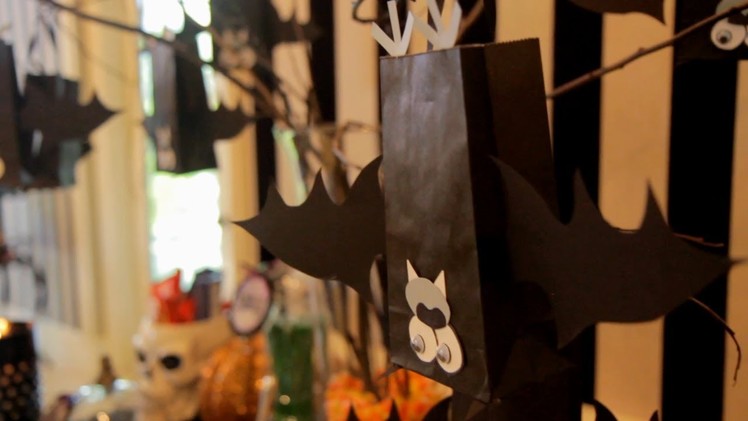 Bat Halloween Treat Bags (How to) - Halloween with ModernMom