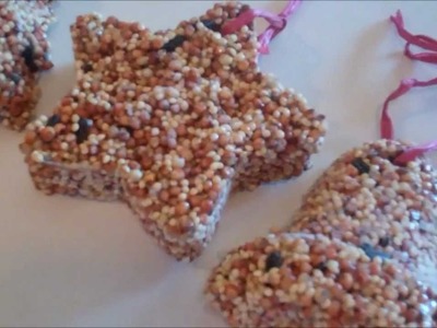Birdseed Ornaments (A How To Video)  Great for Gifts and Wedding Favors