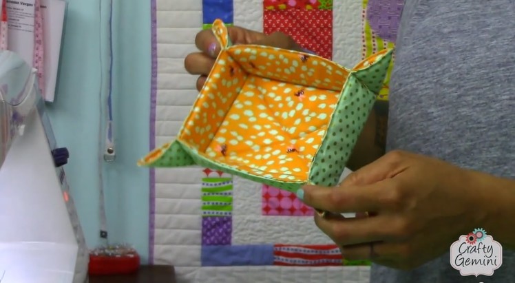 Catch-All Fabric Basket Tutorial- DIY