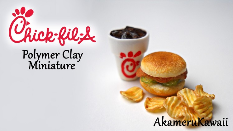 Chick-Fil-A inspired Miniature - Polymer clay tutorial