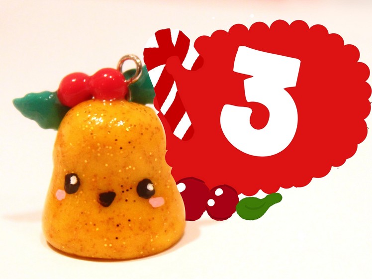 ❤ Christmas bell! Kawaii Christmas 3 -Polymer Clay tutorial