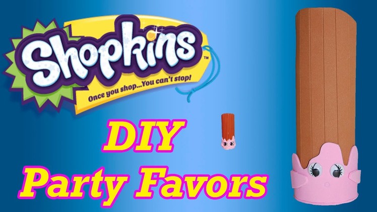 DIY How to Make Shopkins Birthday Party Favors Cheery Churro Cake Topper Decoration