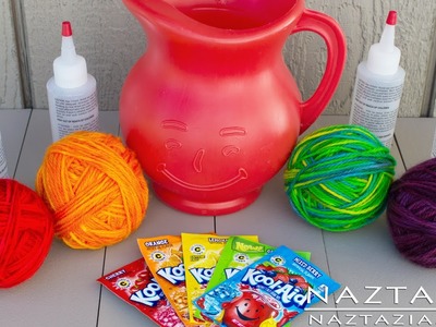DIY Learn How To Hand Paint Dye Yarn with Kool Aid Easy Tutorial - Dyed KoolAid Kool-Aid Rainbow