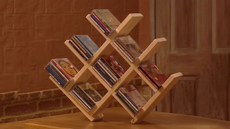 DIY Wooden CD Rack