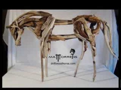 Driftwood horse, the making of.  Matt Torrens