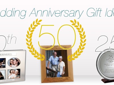 Gift Ideas for Wedding Anniversaries ♥ 1st, 10th, 25th & 50th Anniversary Ideas!