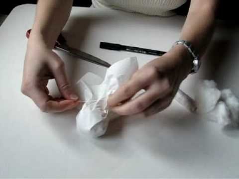 Halloween tissue paper ghost