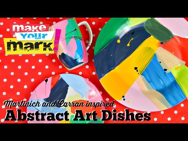 How to: Abstract Art Dishes