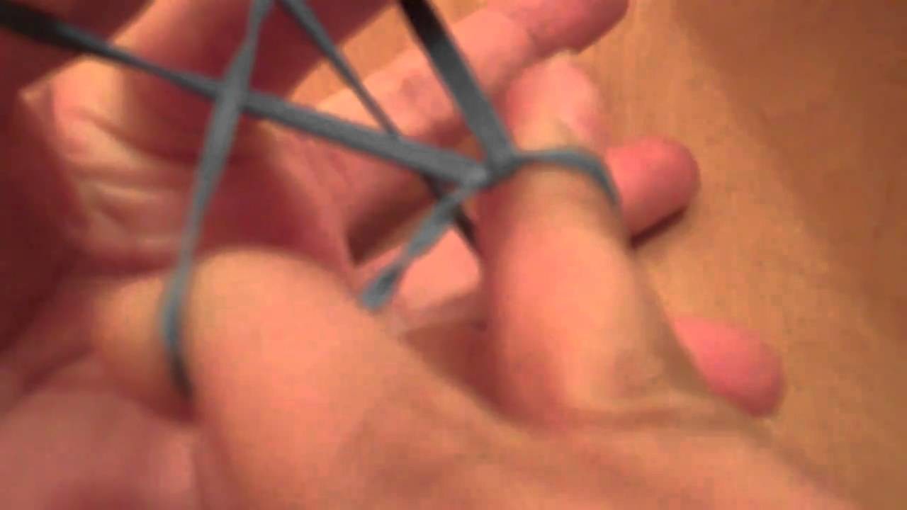 how to make a star with a rubber band