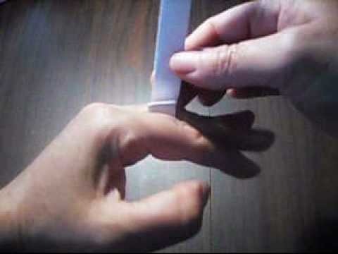 How to Make a flat Squere Ring With A Paper.