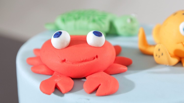 How to Make a Fondant Crab | Cake Fondant