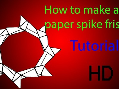 How to make a Paper Spike Frisbee (tutorial)