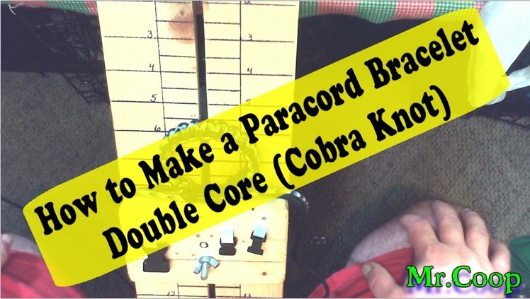 How to Make a Paracord Bracelet Double Core (Cobra Knot)